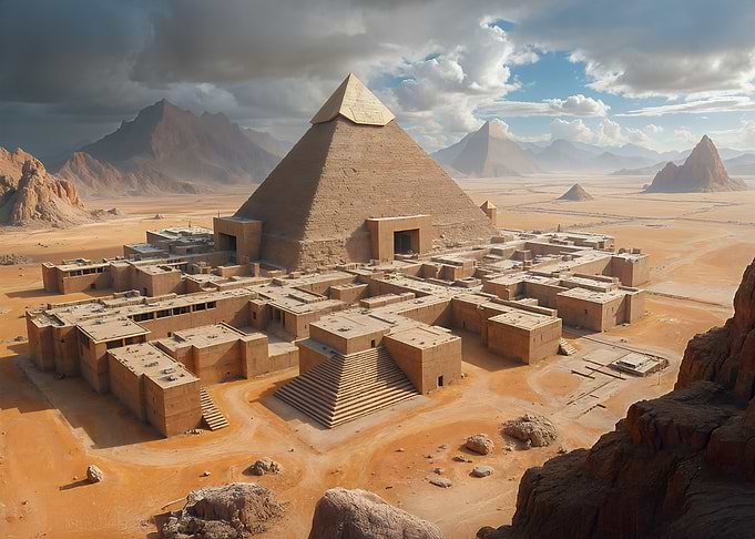 Ancient Egyptian Pyramid City