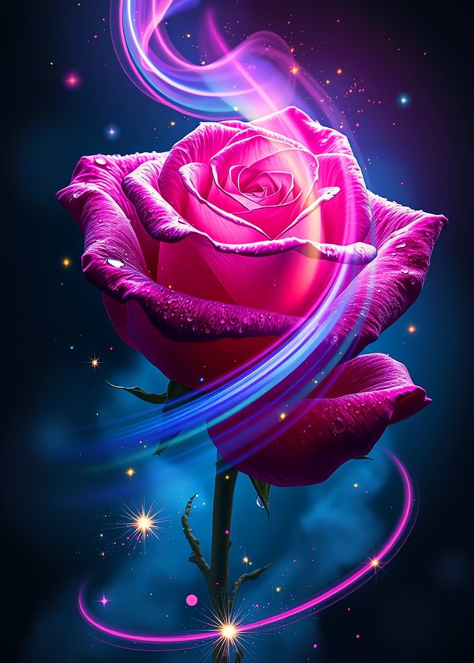 Neon Rose