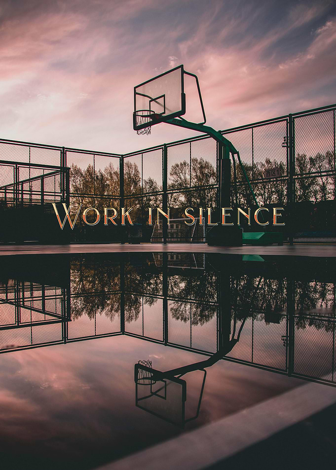 Basketball Court Sunset