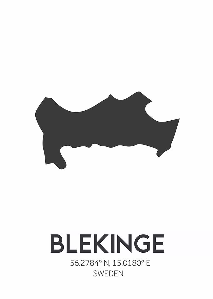 Blekinge Region Map