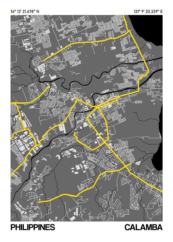 Calamba City Street Map