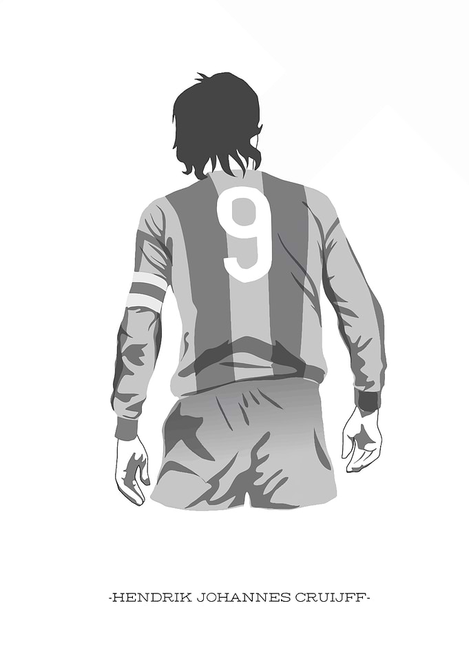 Cruyff Football Illustration