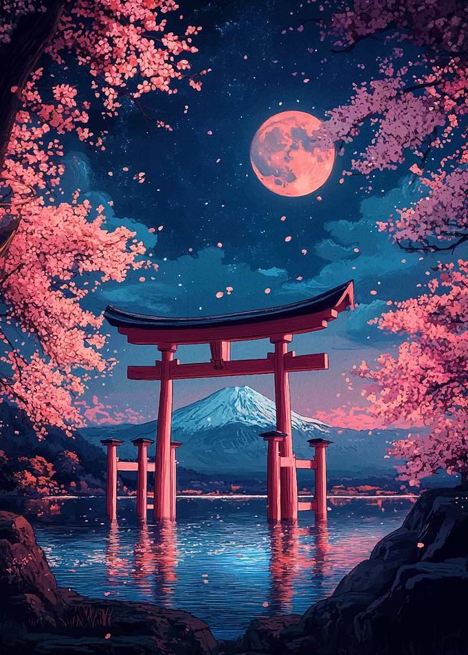 Japanese Night Scene