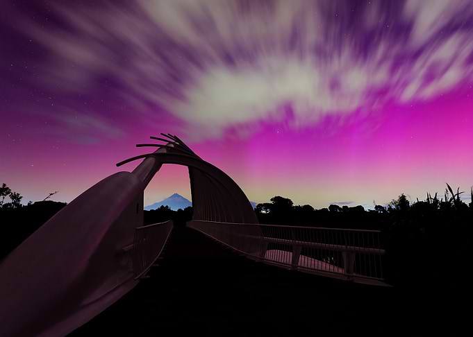 Bridge Under Aurora