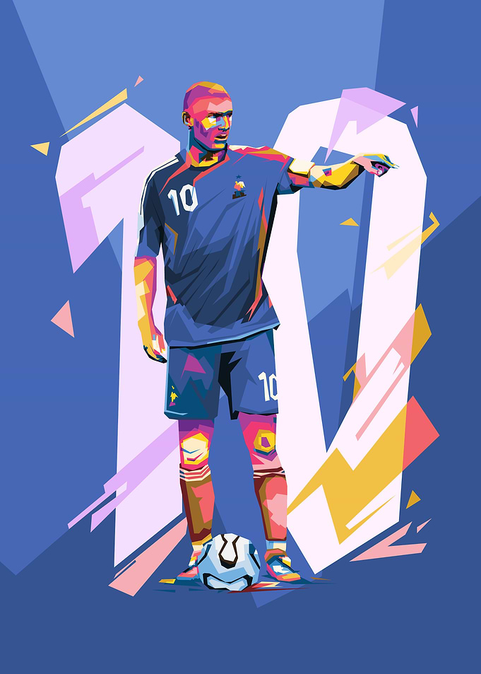 Soccer Player Pop Art