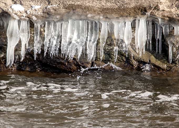 Icicles Over Water