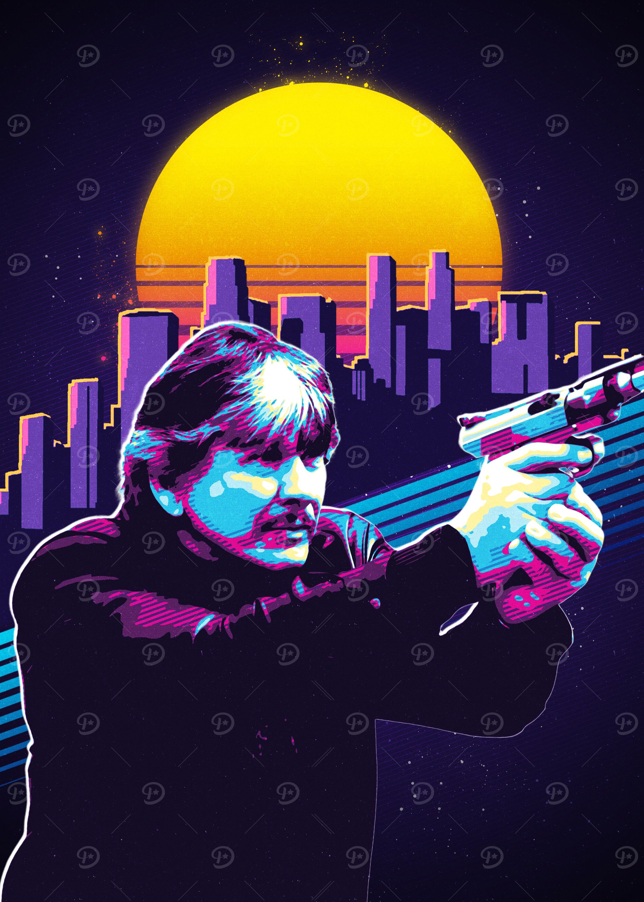 Paul Kersey Retro 80s Action Hero