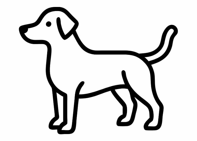 Dog Line Art