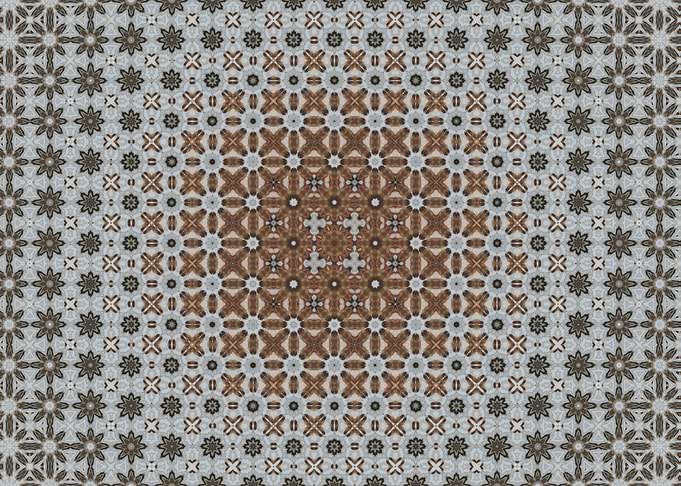 Winter floral Geometric Pattern