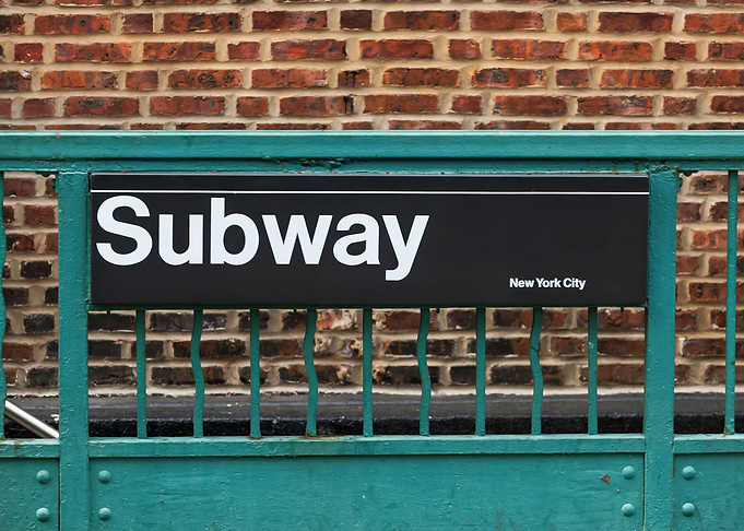 Subway Entrance Sign