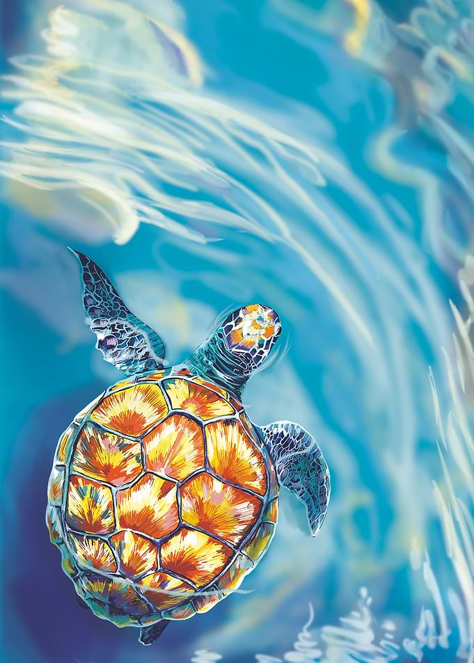 Sea Turtle Watercolor