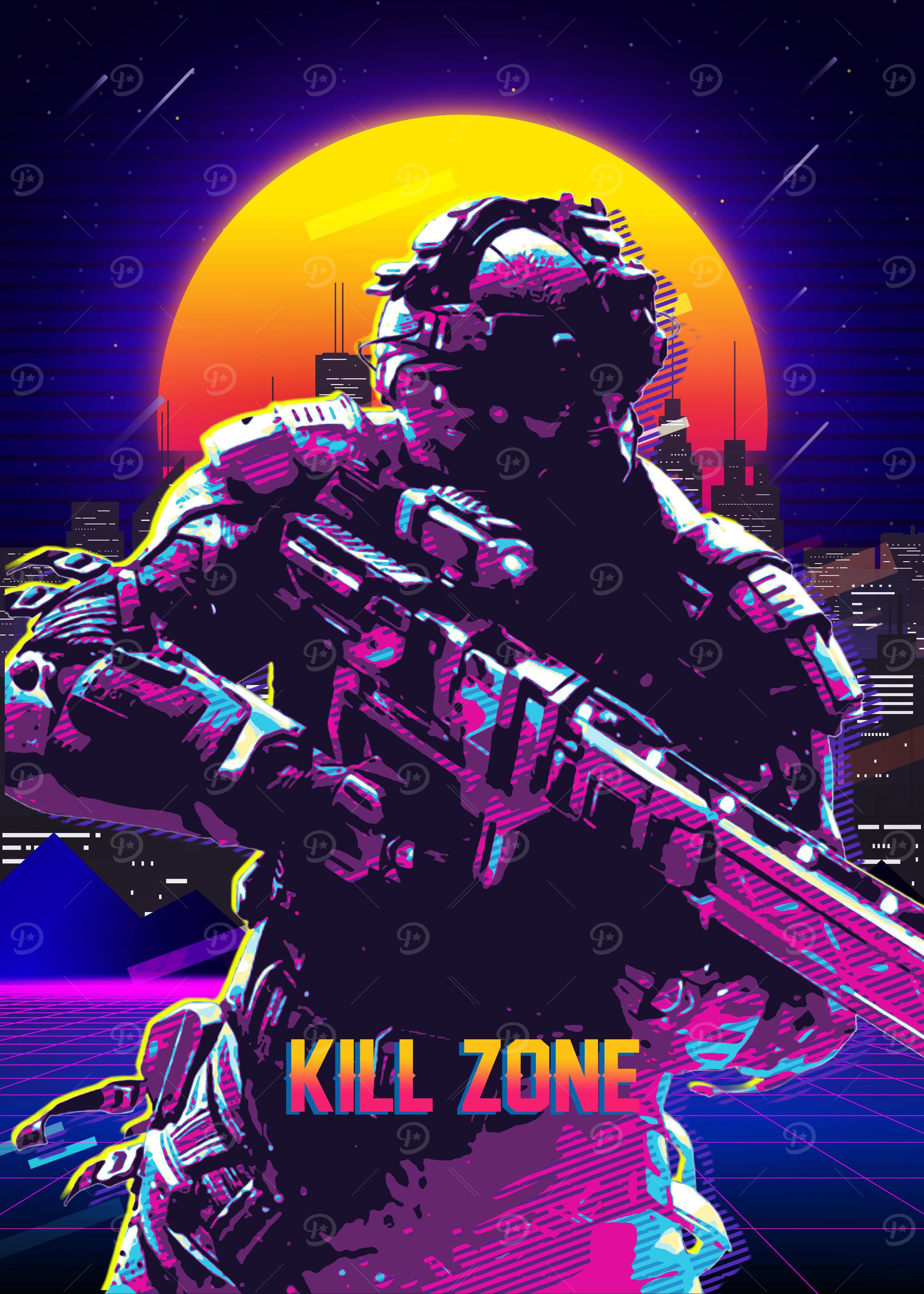 Kill Zone Retro Art