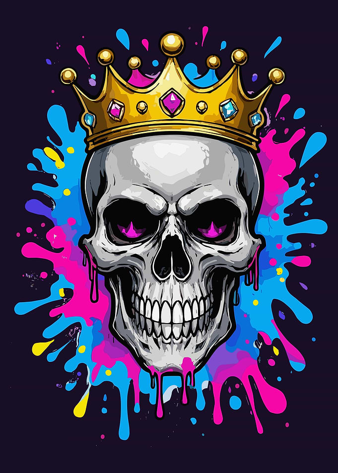 Skull King with Crown