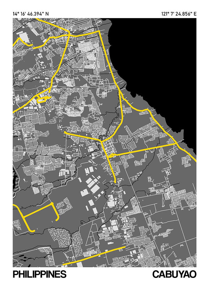 Cabuyao City Street Map