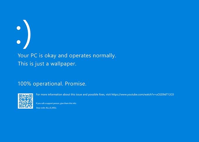 Blue Screen of Happiness