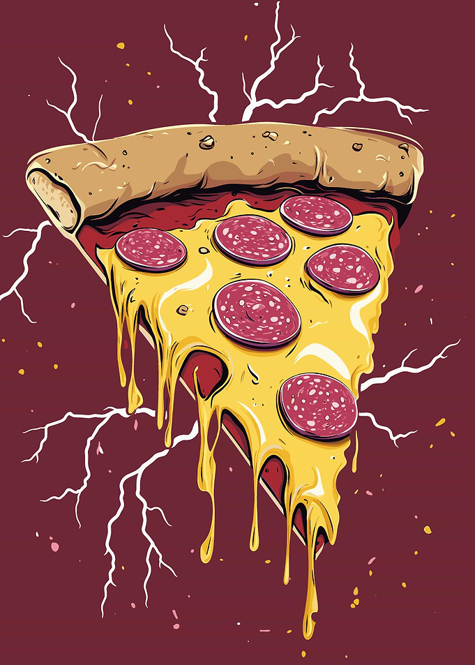 Melted Pizza Slice