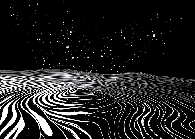 Abstract Night Sky