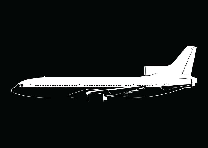 L-1011 TriStar Silhouette
