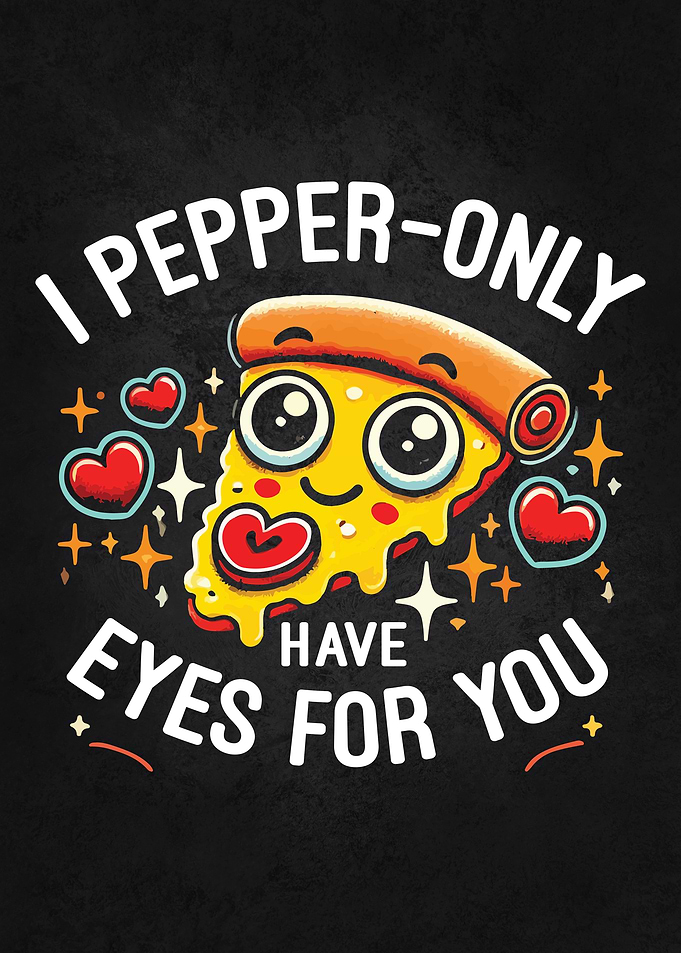 I Pepper-only Have Eyes for You - Cute Valentine's Day Pizza