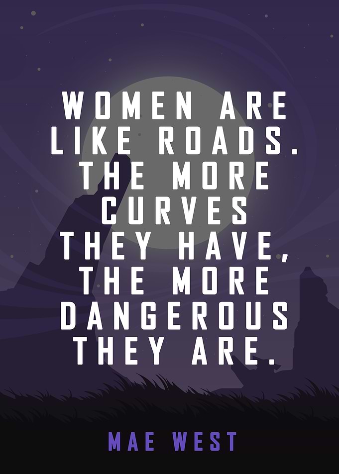 Mae West Quote Poster