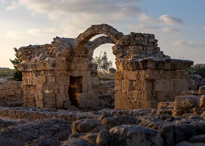 Ancient Ruins with Archway