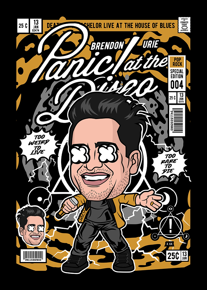 Panic! At The Disco Comic Cover