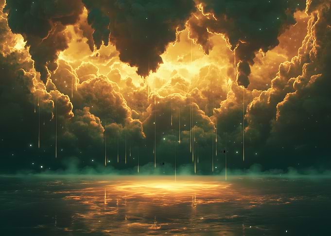 Golden Clouds and Falling Stars
