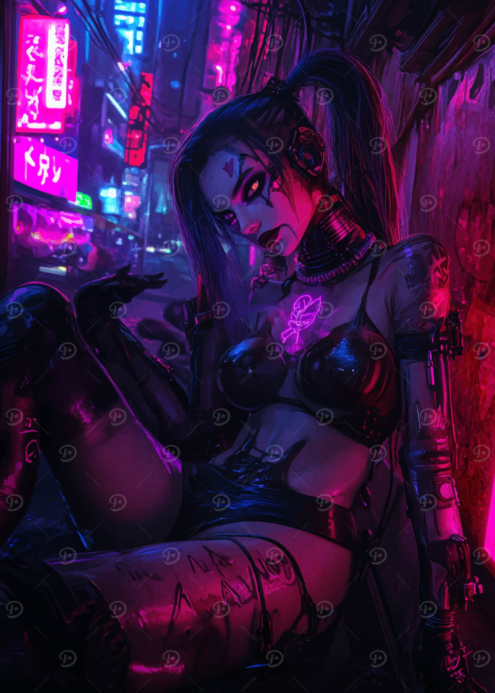 Cyberpunk Female Character