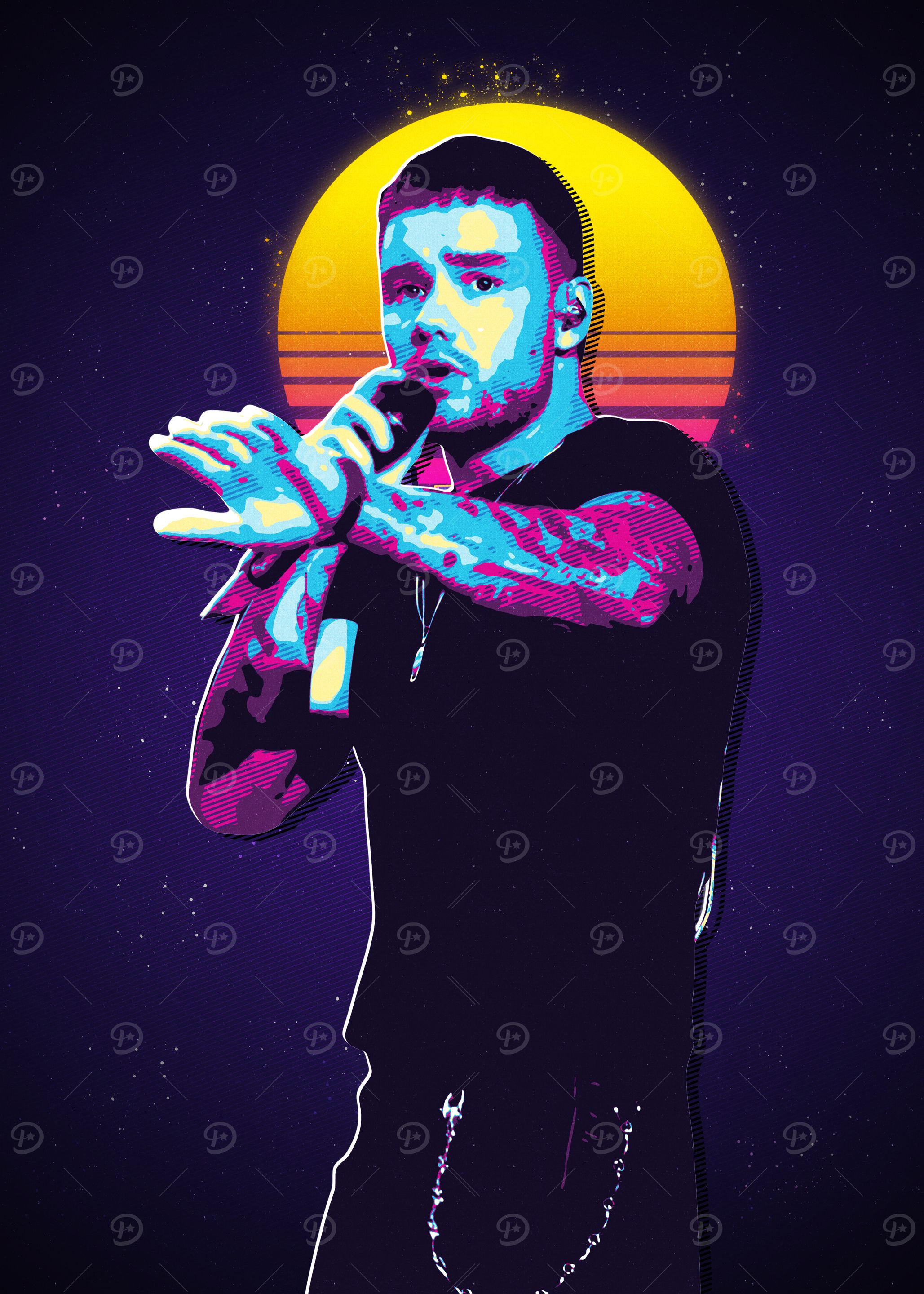 Liam Payne Retro Art