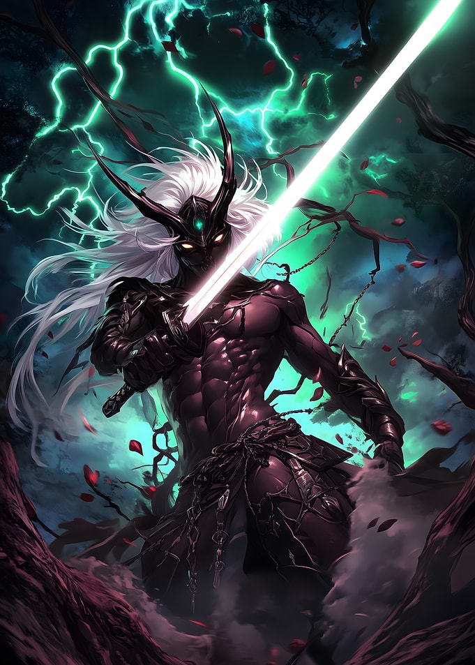 Dark Warrior with Sword