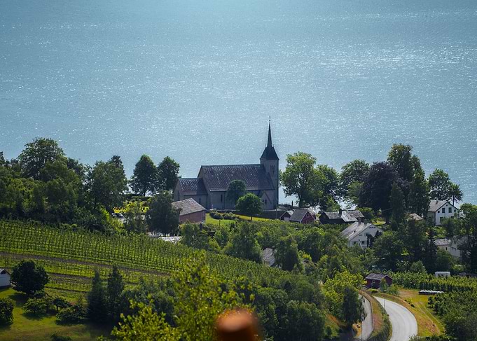 Ullensvang church in Hardanger