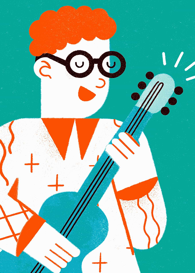 Guitarist Illustration