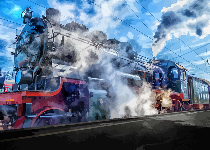 Vintage Steam Train