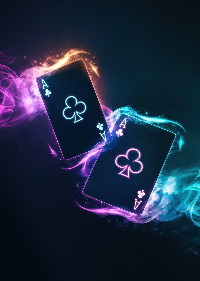 Ace of Clubs Neon