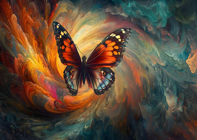 Butterfly in Whirlwind