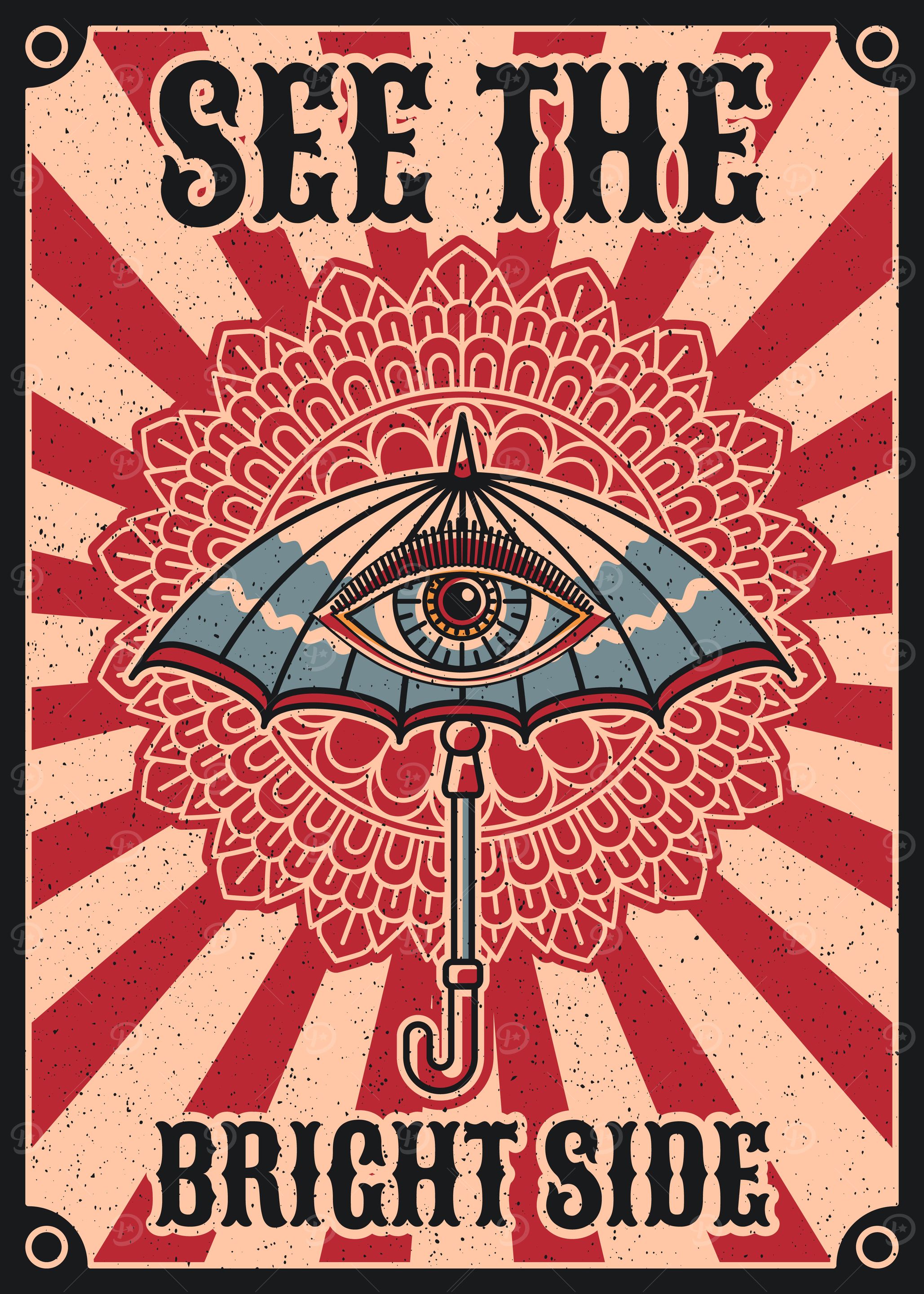 Bright side vintage tattoo art