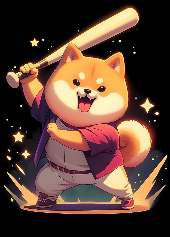 Shiba Inu Baseball
