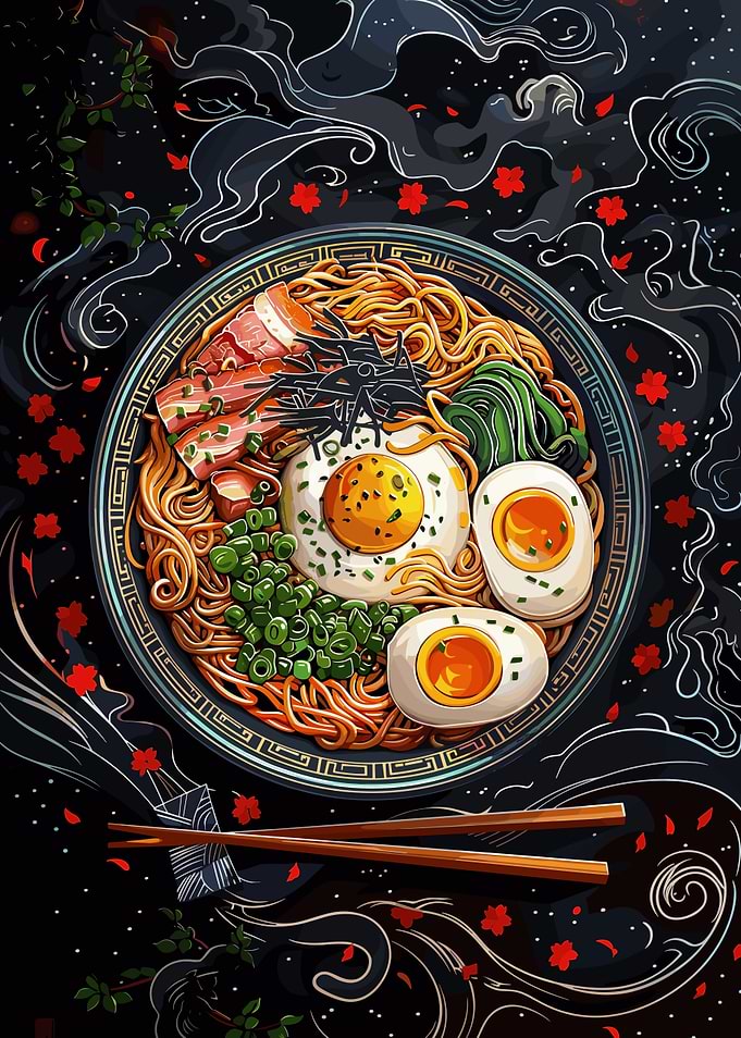 Ramen Bowl with Eggs