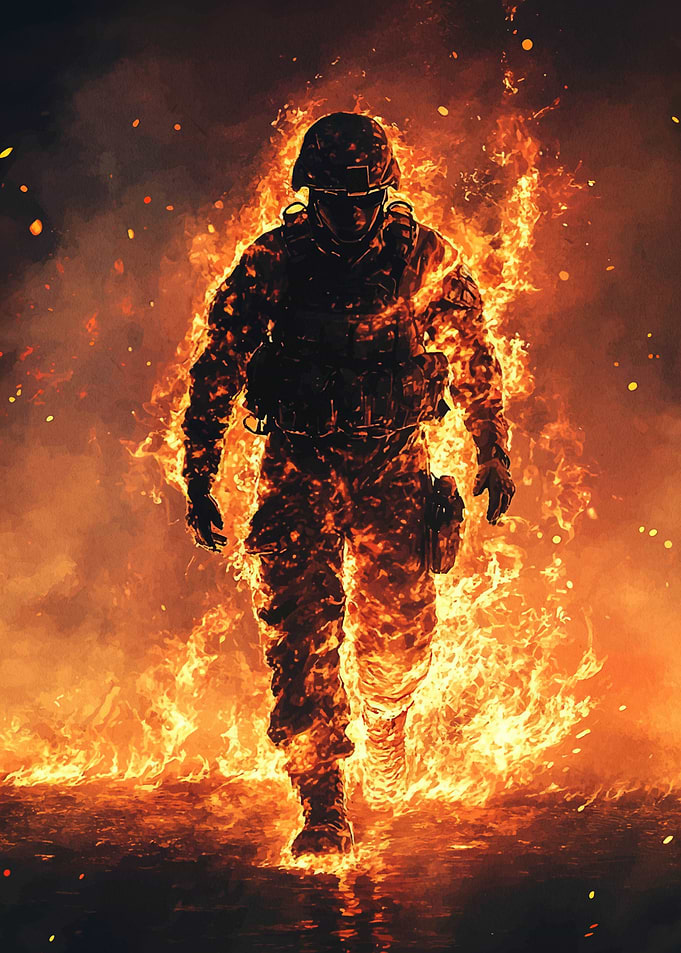 Burning Soldier