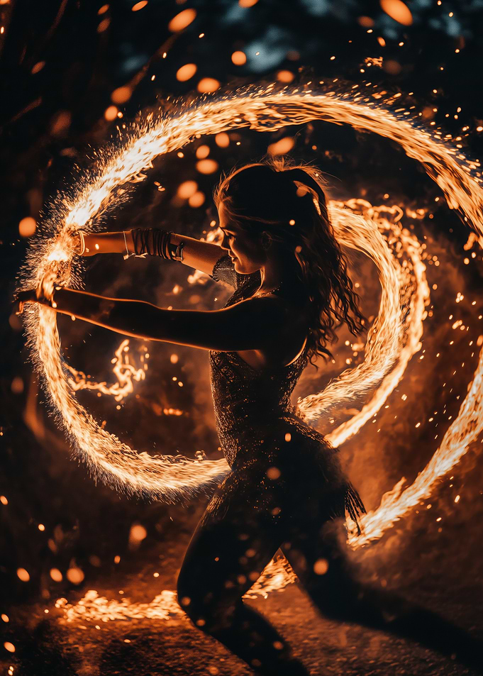 Fire Dancer Performance