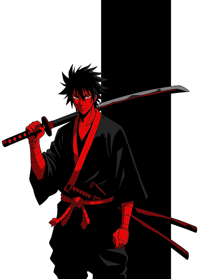 Red Samurai Warrior