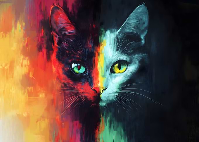 Dual Cat Portrait