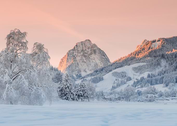 Winter Sunrise in Switzerland