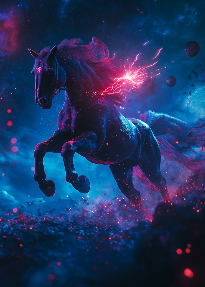 Cosmic Black Horse