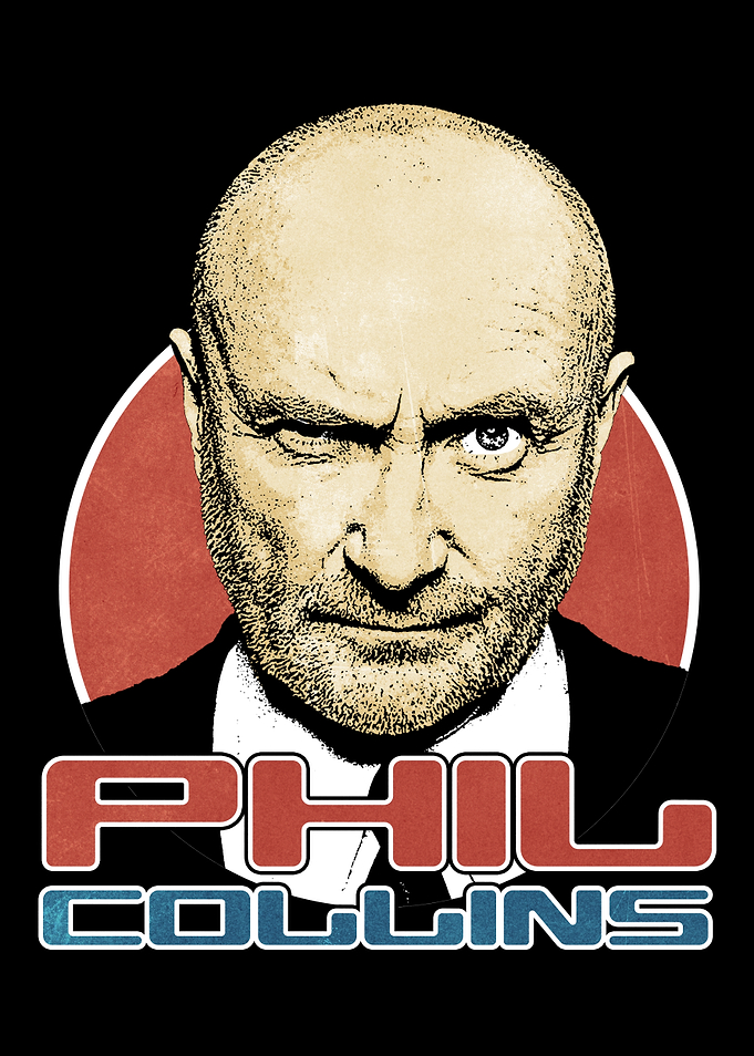 Phil Collins Vintage Poster