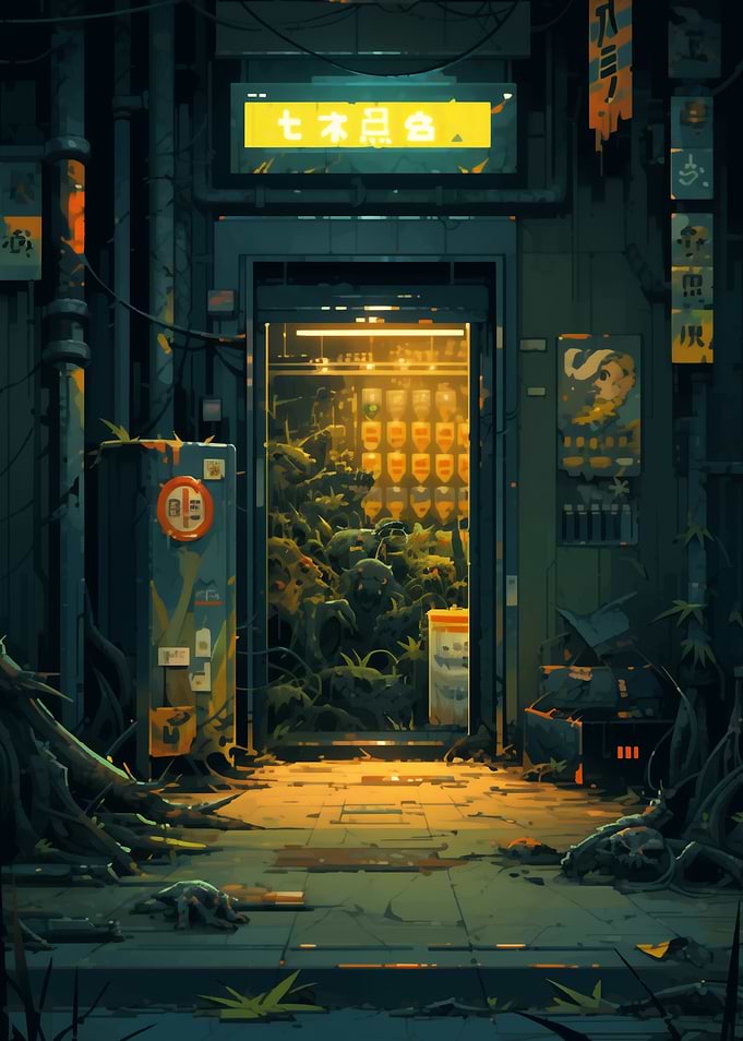 Overgrown Shop Entrance