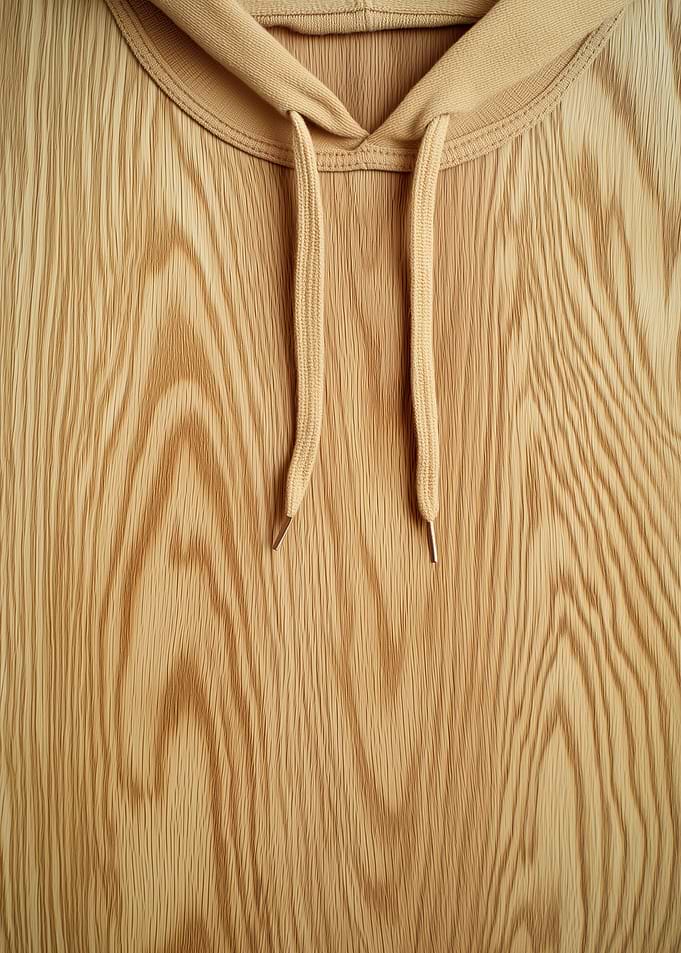 Beige Hoodie Wood
