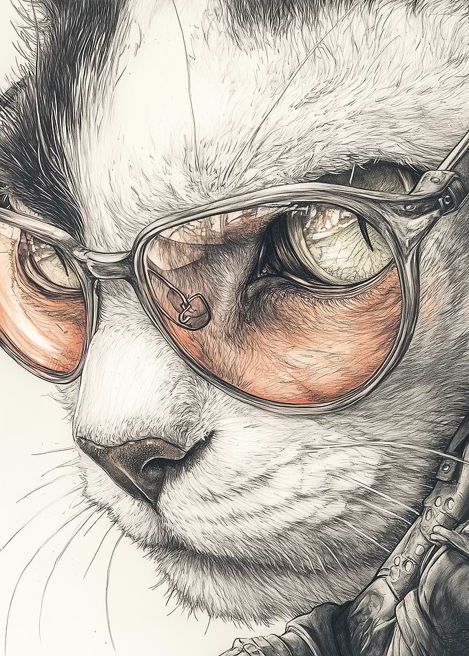 Cool Cat in Sunglasses