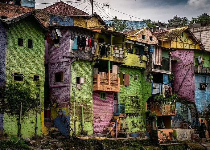 Colorful Row Houses