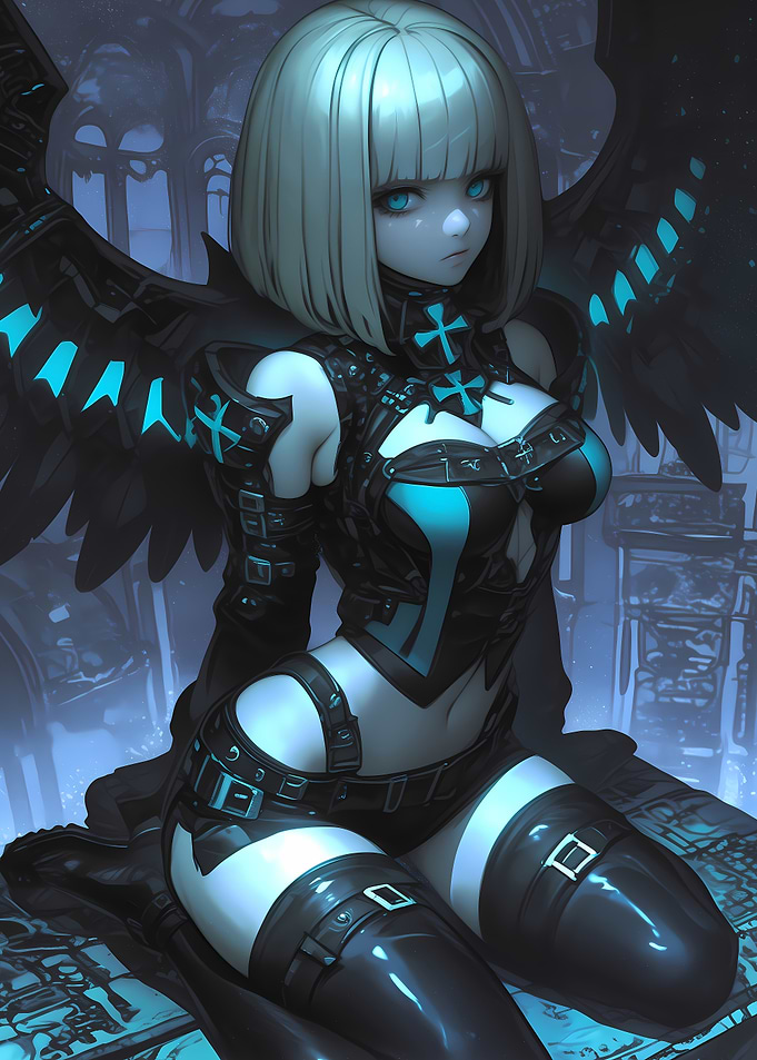 Dark Angel Anime Girl Gaming